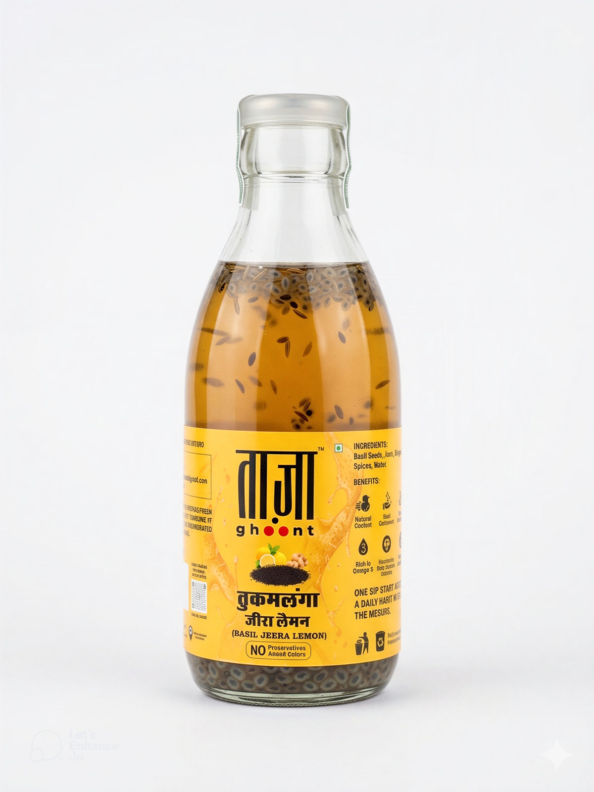 तुक-मलंगा जीरा लैमन (Basil Seeds Jeera Lemon)